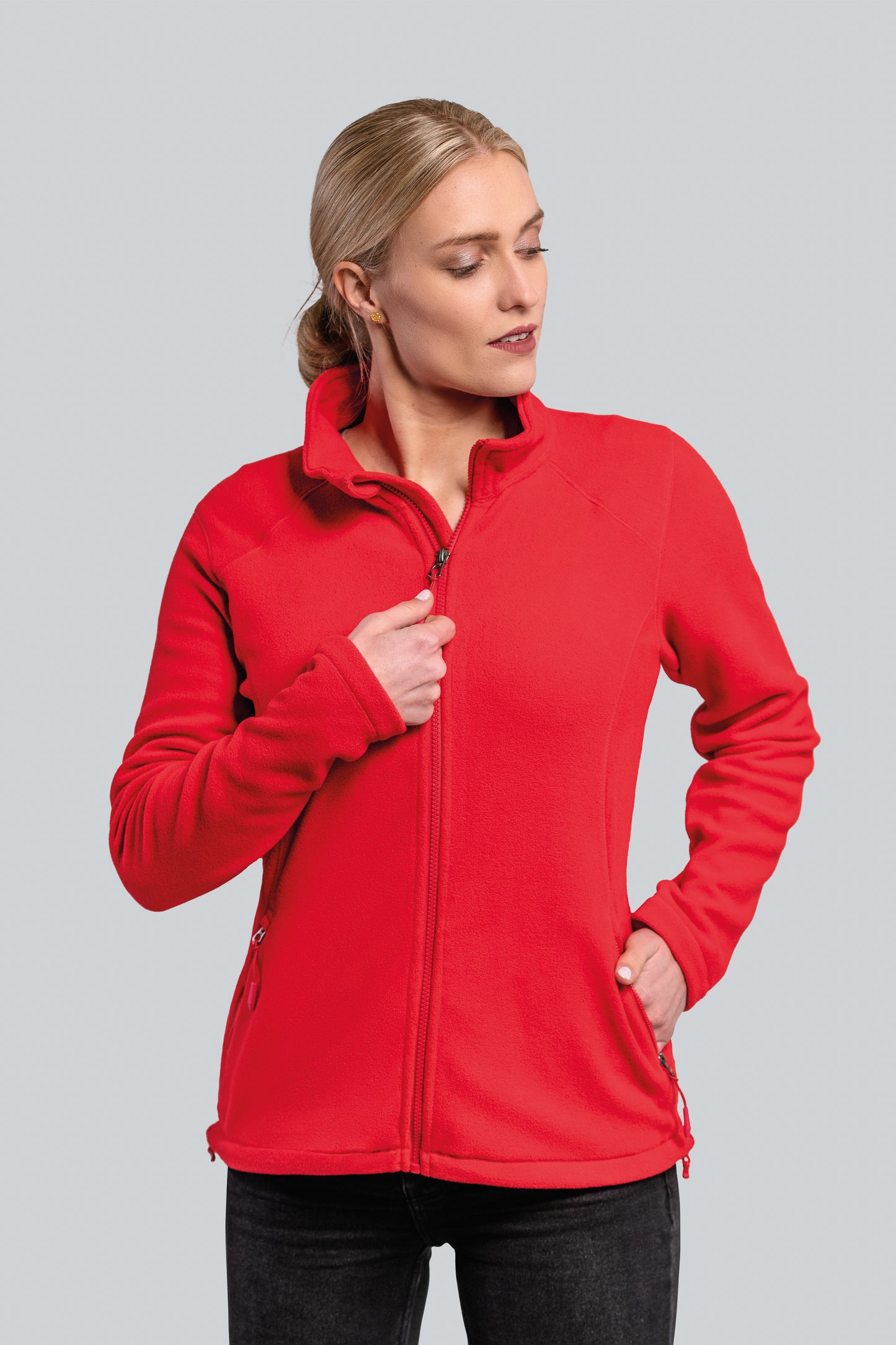 Damen Full- Zip Fleece Jacket Individuell bestickt (zzgl. Stickerei)
